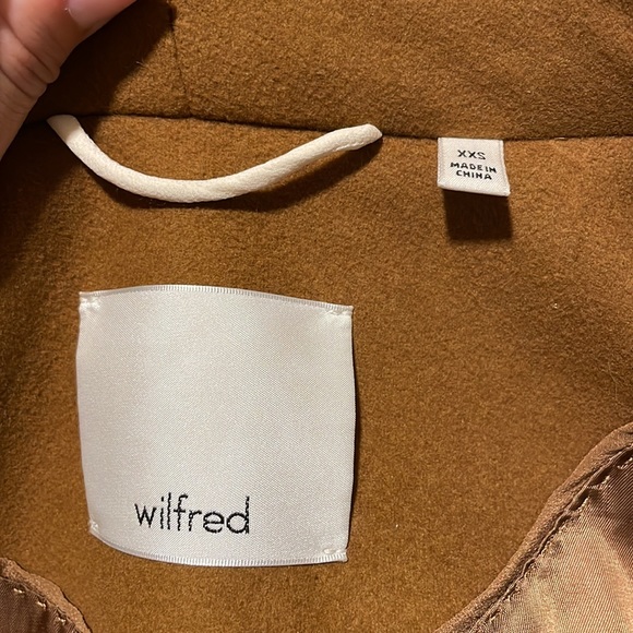 ARITZIA WILFRED CAMEL/CARAMEL COLOR COCOON COAT - XXS - Picture 8 of 9